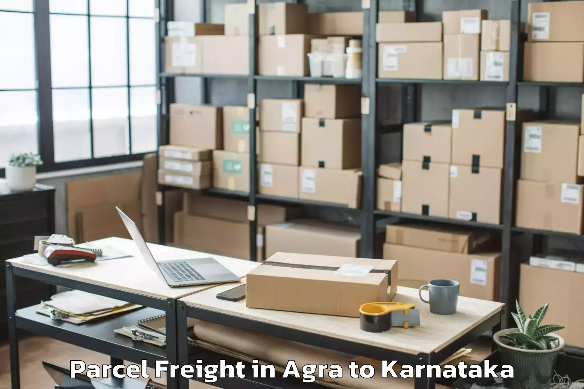 Book Agra to Chamrajnagar Parcel Freight